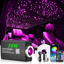 1000X Fiber Optic 2m Twinkle Ceiling Light Car Home Headliner Star Light Kit