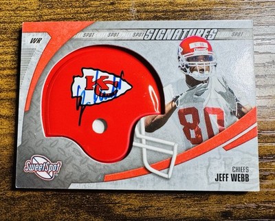 2006 UD Sweet Spot JEFF WEBB #SSS-JW Chiefs Signatures Auto