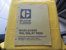 Caterpillar - niveleuses 12G 14G 140G - notice entretien - 1976