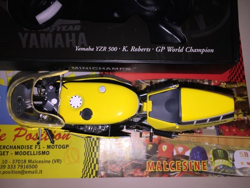 1:12 MINICHAMPS YAMAHA YZR 500 K. ROBERTS WORLD CHAMPION 1979 NEW SHIPING WORLD. - Picture 2 of 12