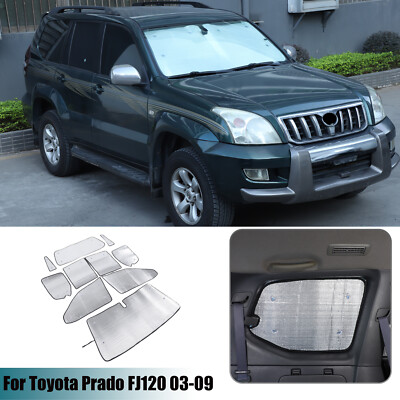 Car Full Window Sunshade Cover Shades Sun Visor For Toyota Prado FJ120 03-09
