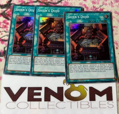3x (M/NM) - *EURO* Shien's Dojo - SPWA-EN049 - Super Rare - 1st Edition YuGiOh