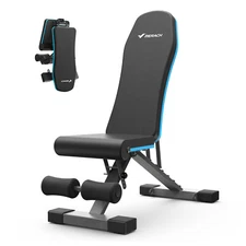 MERACH Adjustable Weight Bench Foldable Weight Benches for Home Gym with 990 LBS