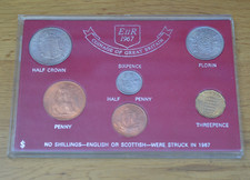 1967 Coinage Of Great Britain 6 Coin Set Queen Elizabeth II