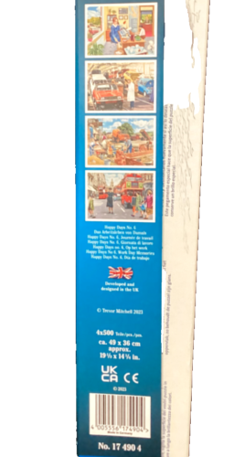 Ravensburger4X500pc Happy Days #6 Workday Memories T. Mitchell jigsaw puzzle HTF - Picture 2 of 2