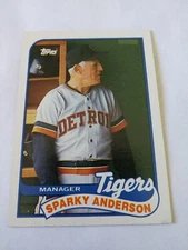 1989 Topps SPARKY ANDERSON #193 HOF Detroit Tigers Manager