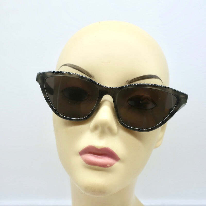 Occhiali da sole Saint Laurent Cat Eye grigi tartaruga SL 333 004