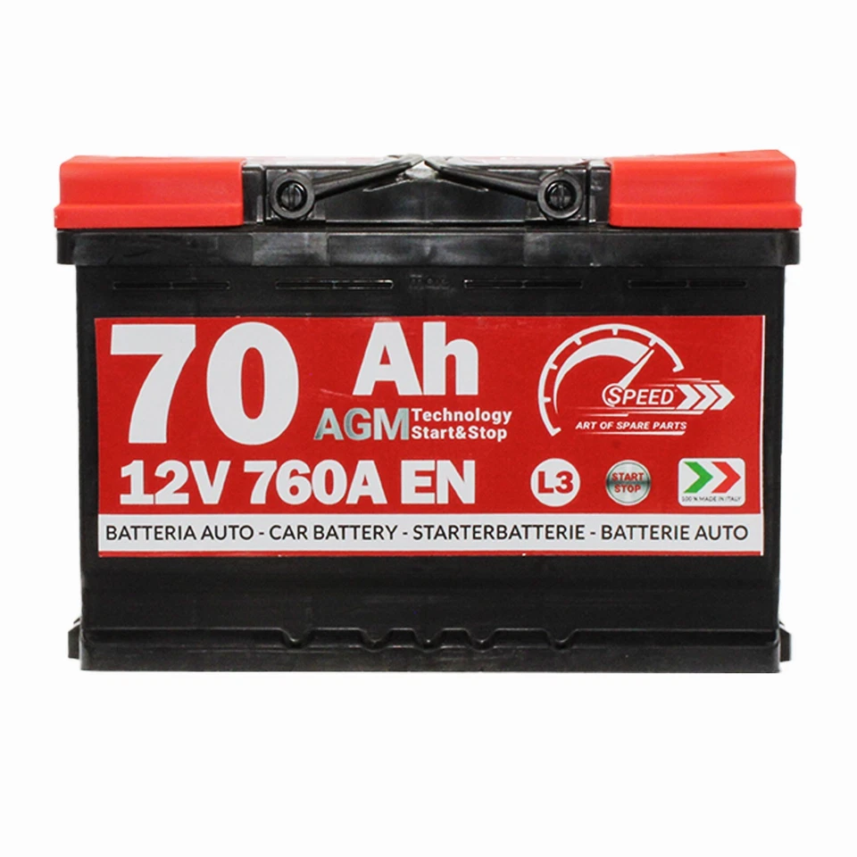 Batteria Auto AGM Start&stop Speed 70Ah 760A 12V L3 - Imagen 2 de 4