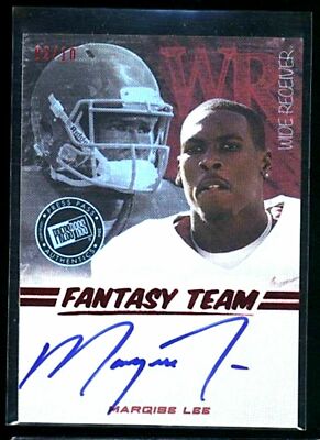 MARQISE LEE 2014 PRESS PASS REFLECTION REFRACTOR AUTO ROOKIE#2/10!JAGUARS WR RC
