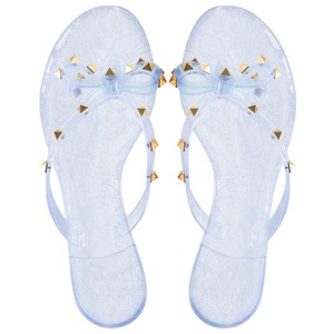 rivet jelly sandals