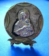 Vintage Silver 900 Catholic & Orthodox Religious Item – Rare – 18.2 Grams