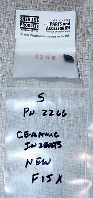 Sherline Ceramic Inserts (Q= One Pair)   PN 2266 F15X