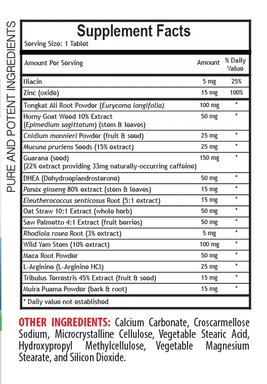 L Arginine 1000 - TONGKAT PLUS 760MG - Age Male Sex Booster 2B - Image 2 of 4