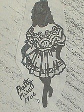 Vintage FRANKI'S Antique or Repro Doll Dress Pattern Pretty Miss Pick a Size