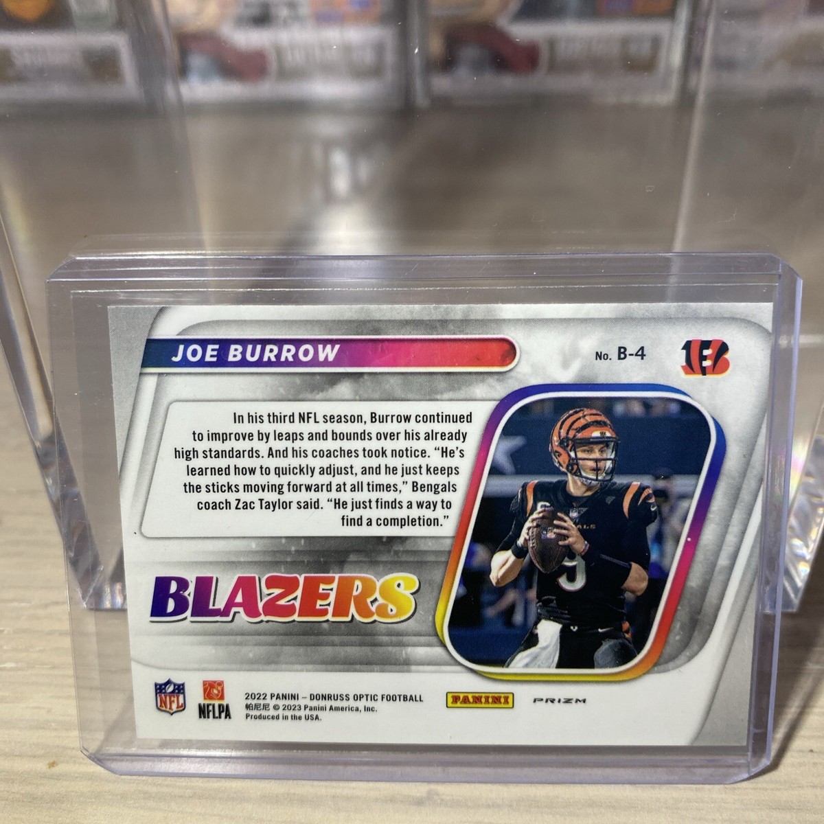 2022 Panini Donruss Optic - Blazers #B-4 Joe Burrow | eBay