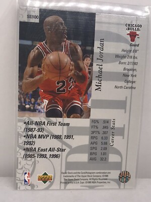 1995-96 Upper Deck Special Edition SE100 Michael Jordan | eBay