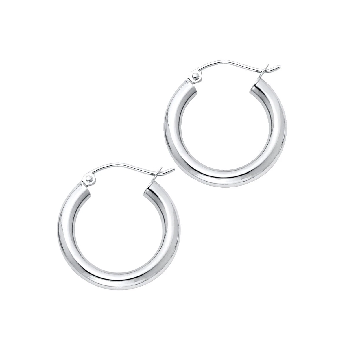 Discover more than 141 plain white gold earrings seven.edu.vn