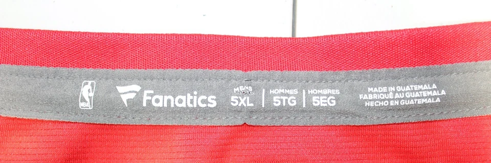 Camiseta deportiva de baloncesto de la NBA Toronto Raptors Serge Ibaka #9 Big 5XL Fanatics roja Foto 3 de 4