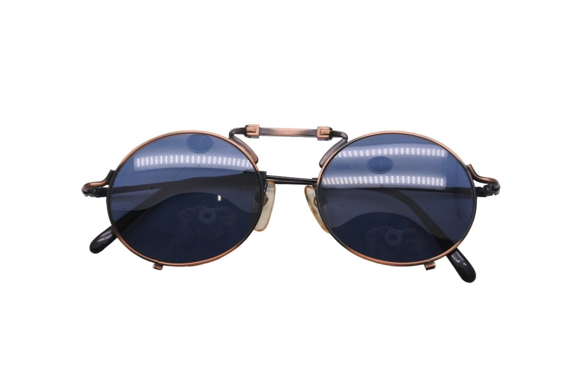 Jean Paul GAULTIER 56-9101 Vintage Metal Black Frame Smoke