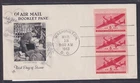 United States, Scott C25a, Booklet pane 1943 First Day Cover with cachet