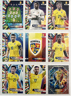2024 UEFA EURO GERMANY EF Card #T21 ROMANIA SOCCER TEAM Coman Stanciu Olaru