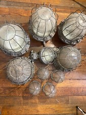 Joblot - 1940 Trainspotter Victor Caged Bomb Proof Vintage Industrial Pendants