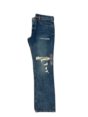 Levis 511 Slim Fit Jeans Destroyed Distressed Slim Fit Stretch