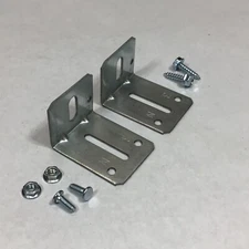2 Jamb Bracket J-3 Garage Door w/ Lag & Track Bolt Overhead Quality Hardware #3