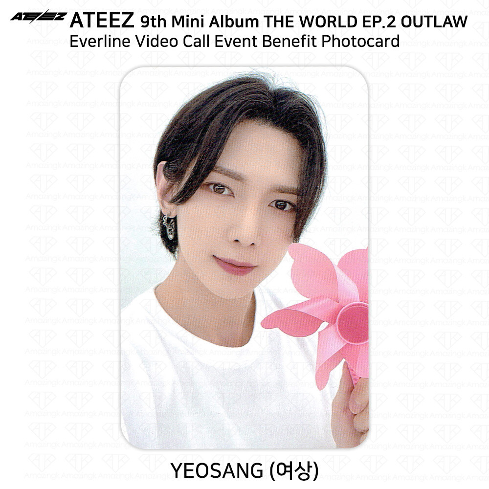 ソンファ ateez 直筆サインポスター 当選者 everline outlow ソンファ ATEEZ サイン メルカリ - アイドル