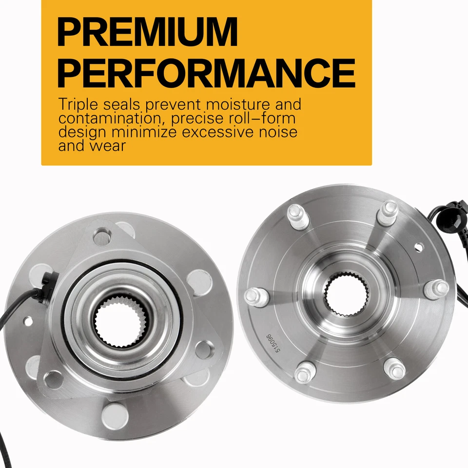 Par de bujes de cojinete de rueda delantera 515096 4x4 para GMC Yukon 2007-2014 4,8 L 5,3 L V8 Foto 4 de 4