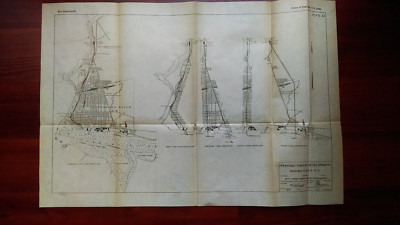 1919 Sketch Plan of Proposed Power Development Niagara Falls River Dale Cemetary