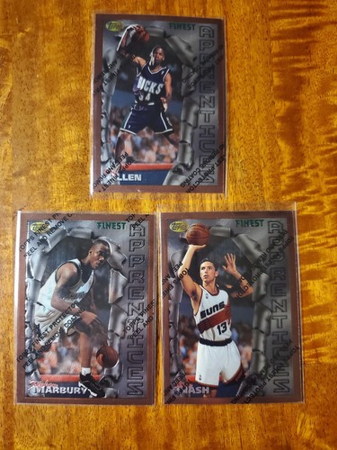 1996-97 TOPPS FINEST COMPLETE SET SET WITH COATING 1-100 KOBE, JORDAN, IVERSON - Picture 6 of 10
