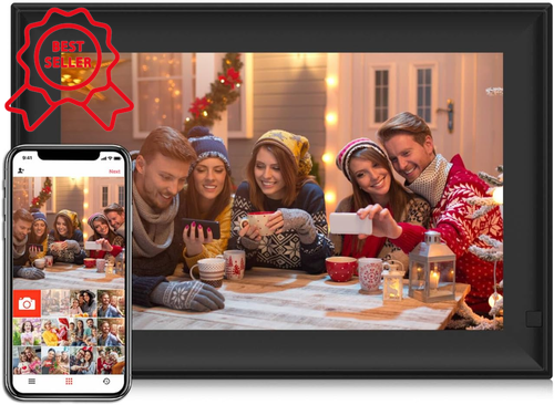 "32GB 10.1" WiFi Digital Photo Frame HD Touch Screen Auto-Rotate SD/USB" - Picture 11 of 12
