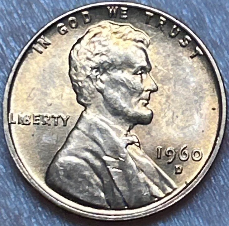 1960D SD Lincoln Memorial Cent "IIB" Die Chip Mint Error LDB3-1960D(SD ...