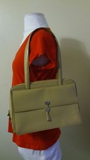 Moschino LOVE Beige Leather Handbag Vintage made in Italy
