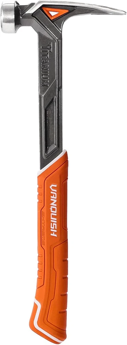 Vanquish 11 Oz Titanium Framing Hammer with Smooth Face One Piece Forged Rip Cla
