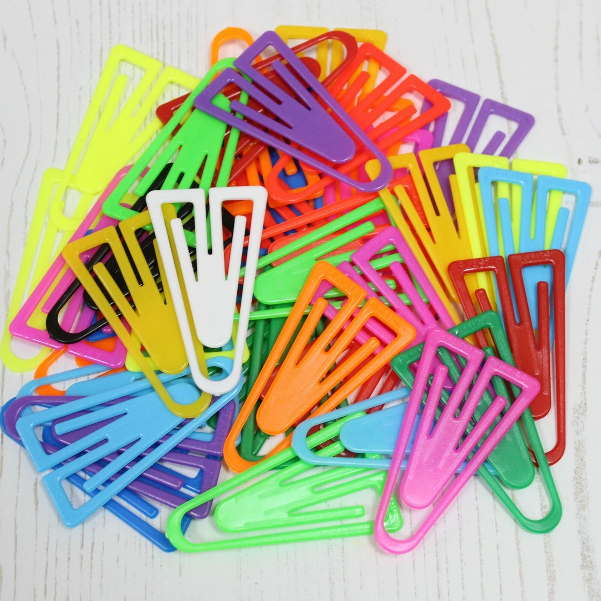 Large Giant Plastic Paper Clips 60mm Page Markers Plant