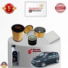 KIT TAGLIANDO 4 FILTRI E OLIO FORD C-MAX 1.8 TDCI 85KW 115CV 2008 ->