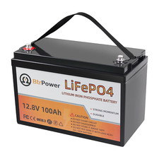 12V 100Ah Battery LiFePO4 Battery Pack With 100A BMS for Marine Solar System