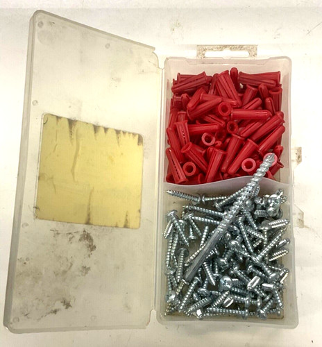 C.E.D. PAK14 #10x 1” PAN HEAD SCREWS / 1/4” CONICAL ANCHOR KIT, APPROX. 90-pcs.