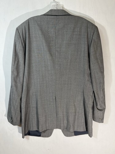 Hickey Freeman Loro Piana Mens 46L Gray Boardroom Sport Coat Blazer Jacket Wool - 第 4/10 張圖片