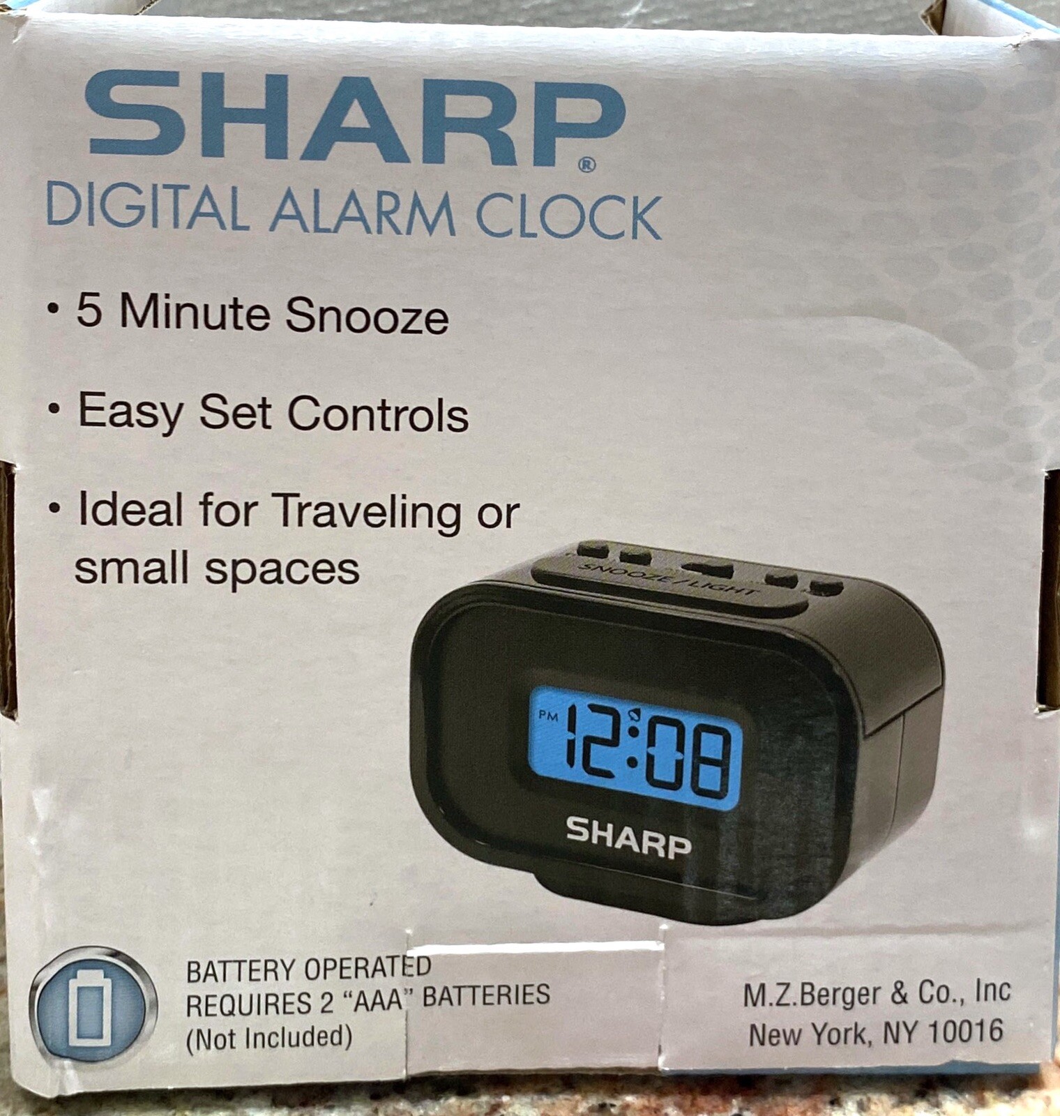 Sharp Compact Alarm Clock - Model: 93621