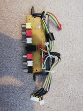 Vestel 17FAV15-5 SIDE JACK TV PCB board ( AV INPUT ) with wires