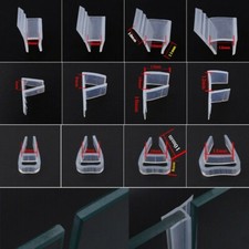 100cm Bath Shower Screen Door Seal Strips Glass Door Gap Curved Flat 6-12mm SPW