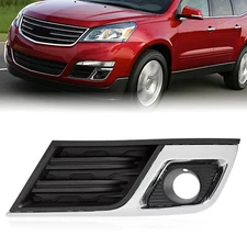 Fog Light Bezel Cover Trim Front Left Chrome For Chevy Traverse LT 2013-2017