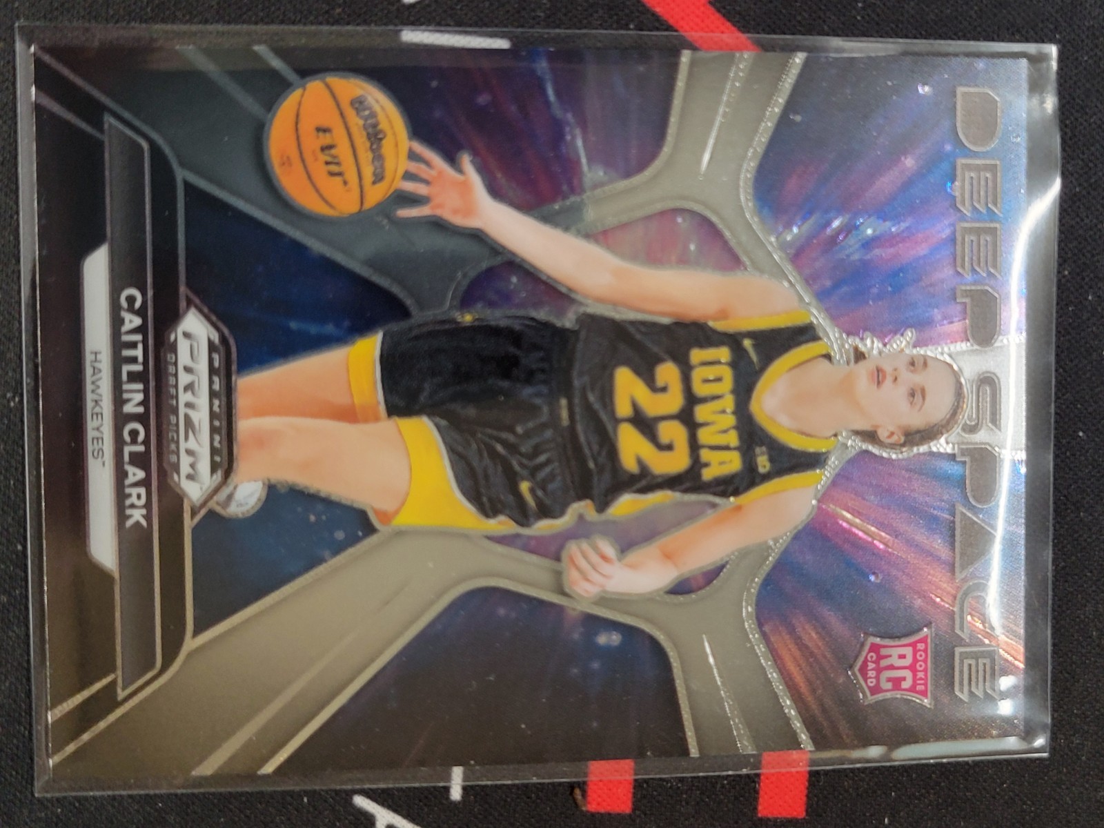 2024 Panini Prizm Draft Picks - Deep Space Caitlin Clark #8 Silver Prizm (RC)