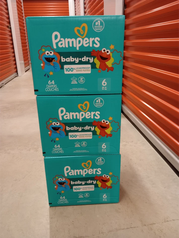 Pampers Baby Dry, talla 6, 192 pañales en total con peluche gratis incluido! Foto 4 de 4