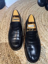 CHAUSSURES JM WESTON MOCASSINS 180 8C 8.5 ou 42 EN CUIR NOIR LOAFERS SHOES 780€