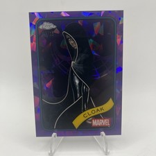 2025 TOPPS CHROME MARVEL PURPLE SAPPHIRE 9/15 CLOAK #62
