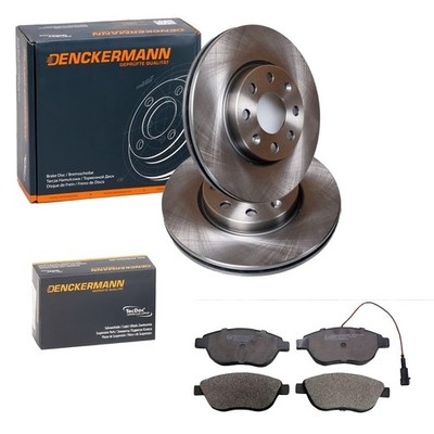 DENCKERMANN BREMSSCHEIBEN 284mm + BELÄGE VORNE passend für FIAT GRANDE PUNTO EVO